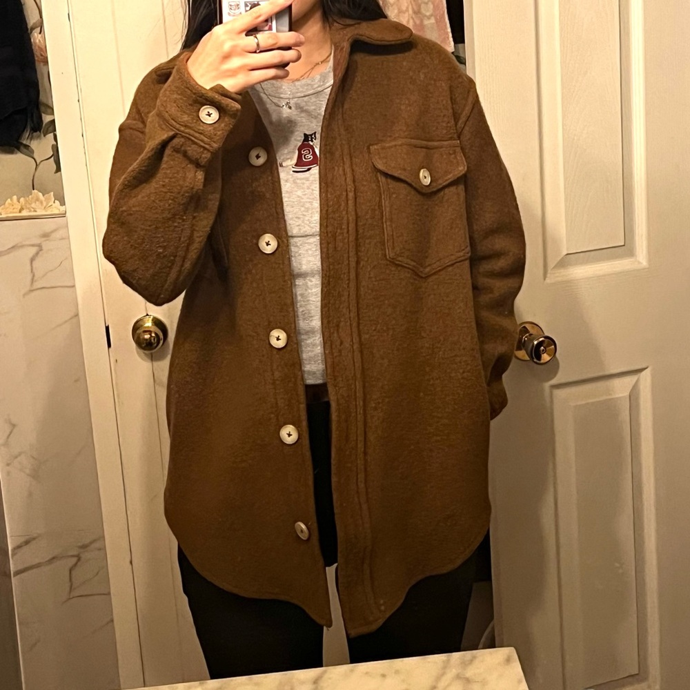 Wilfred Free The Ganna Merino Wool Shirt Jacket